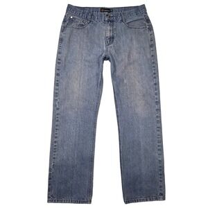 Denim Culture Mens Jeans 34x32 Blue Denim Casual Pants Everyday Skater Punk